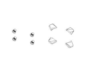 SRAM KIT 5 TORNILLOS Plato Red Quark Acero Negro