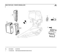 Sram Kit De Fixation Pour Dérailleur Avant Red Etap Axs