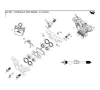 Kit pièce de montage pince frein Sram S4 System G2 Rsc/Ultimate Noir