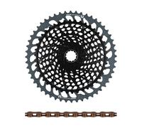 SRAM Kit d'Usure Cassette X01 Eagle XG-1295 + Chaîne Eagle 12vit. noir 10-52