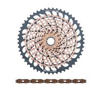 SRAM Kit d'Usure Cassette XX1 Eagle XG-1299 + Chaîne PC XX1 Eagle 12vit. brun 10-52