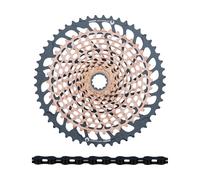 SRAM Kit d'Usure Cassette XX1 Eagle XG-1299 + Chaîne PC XX1 Eagle 12vit. jaune/noir 10-50