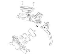 Sram Level Silver Stealth Blade Brake Lever Argenté