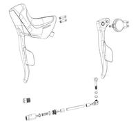 Sram Kit Levier De Frein/changement De Vitesse Droit Apex Etap Axs