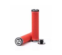 SRAM Locking Grips W/ 2 Clamps & End Plugs Red
