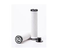 SRAM Locking Grips W/ 2 Clamps & End Plugs White