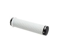 Sram mtb dh poignées en silicone à double fermeture avec embouts blanc blanc 13 cm