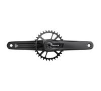 SRAM Pédalier S200 Eagle, Couronne en Acier 32 Dents, Bras de manivelle en Aluminium, Double Broche, Noir