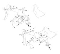 SRAM Pièces Détachées Levier Frein/Vitesses Force/Rival/Apex (2007-2012) weiß