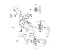 SRAM Pièces Détachées pour Dérailleur Arrière GX 1X11/GX DH 1X7 Type 2.1 schwarz