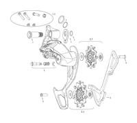 SRAM Pièces Détachées pour Dérailleur Arrière GX 2x11 Type 2.1 universal