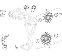 SRAM Pièces Détachées pour Dérailleur Arrière NX Eagle schwarz