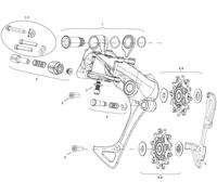 SRAM Pièces Détachées pour Dérailleur Arrière Rival 1 schwarz