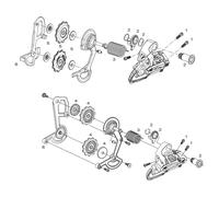 SRAM Pièces Détachées pour Dérailleur Arrière X0 3x9 (2006-2013) silber