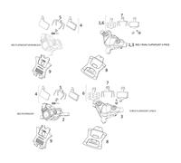 SRAM Pièces Détachées pour Étrier de Frein Red/Force/Rival eTap AXS HRD coloré polar grey. Red AXS FM