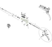 SRAM Pièces Détachées pour Levier de Frein Guide RE (A1) (2017) universal. 5er-Set mit Winkelschlüssel