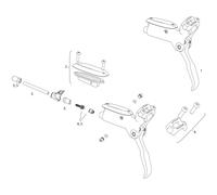SRAM Pièces Détachées pour Levier de Frein Level T universal. 5er-Set mit Winkelschlüssel