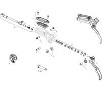 SRAM Pièces Détachées pour Levier de Frein Level TLM universal. 5er-Set mit Winkelschlüssel