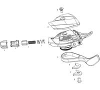 SRAM Pièces Détachées pour Levier de Vitesses Eagle XX1 gold