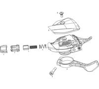 SRAM Pièces Détachées pour Levier de Vitesses X01 Eagle rot