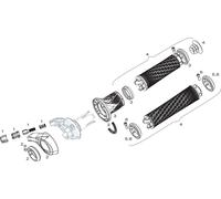 SRAM Pièces Détachées pour Levier Rotatif Eagle/XX1/XX/X0/X01/GX/NX schwarz-schwarz. 100 mm