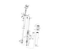 SRAM Pièces Détachées pour Levier Rotatif GX 2X11 / 1X11 / NX schwarz. 100 mm
