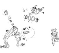 SRAM Pièces Détachées Red22B1/Force22,1,CX1/Rival22,1/700B1 HRD/Apex1/HRR schwarz. Apex Flat Mount
