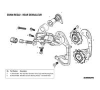Sram Plaque De Cage Intérieure Red/red22