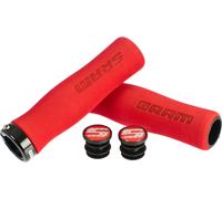 Poignées SRAM Locking Grip Contour Foam 129mm VTT rouge noir