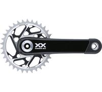 SRAM Set de Pédalier Carbone XX SL Eagle Transmission T-Type DUB DM 12vit. noir 165.0 mm 34 Zähne