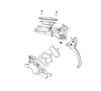 SRAM Spare Disc Brake Lever Assembly Aluminum Lever (Assembled, No Hose, Include