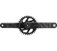 SRAM XX1 Crank Aigle Dub 12S W Montage Direct 34T X-Sync 2 (Dub Chainring Coupes/roulements Non Inclus): Noir 175mm