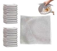 Srcasy 20 Pièces Chiffon, Micro Fibre, Chiffon Microfibre, Microfibre Menage, Lavette Cuisine, Micro Fibre Chiffon, pour Nettoyer Les Ustensiles de Cuisine et Traiter Les Graisses