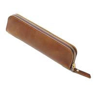 Srcasy Trousse en Cuir De Qualité Supérieure, Étui De Protection pour Stylo Rétro, Papeterie Portable Organisateur De Papeterie, Trousse à Stylos, pour Stylos Plume Crayons