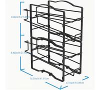 SRD Lot de 2 supports pour canettes de cola - Noir