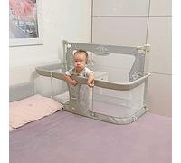 SRDCAIM 3 en 1Berceaux,Berceau Cododo,Lit Bebe,lit Pliant Bébé,lit Parapluie Bebe Evolutif,couffin Bébé,avec Moustiquaire,fenêtre en Maille Respirante,réglable en Hauteur (Color : Light Green)