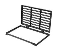 SRDCAIM Caniveau Exterieur Kit de Grille de Drainage en Fonte pour allée de tranchée avec Base, Grille de Couverture de Drainage de tranchée Robuste pour Usine, Rue(50x50cm/19.7x19.7in)