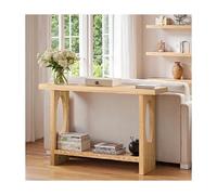SRDCAIM Console de Style campagnard, étroite, en Bois Massif, avec Pieds antidérapants, idéale pour Un Couloir, Un Salon ou Un Hall d'entrée(Giallo,140cm/55.1in)