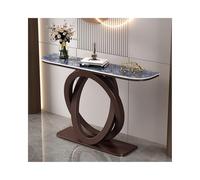 SRDCAIM Console Meuble Console d'entrée Moderne, Table étroite pour Couloir, Tables d'appoint contemporaines pour Salon, Hall d'entrée ou Balcon(Brown+Blue,120cm/47.2in)