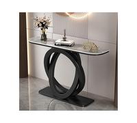 SRDCAIM Console Meuble Console d'entrée Moderne, Table étroite pour Couloir, Tables d'appoint contemporaines pour Salon, Hall d'entrée ou Balcon(Black+Gray,150cm/59.1in)