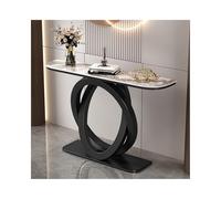 SRDCAIM Console Meuble Console d'entrée Moderne, Table étroite pour Couloir, Tables d'appoint contemporaines pour Salon, Hall d'entrée ou Balcon(Nero,100cm/39.4in)