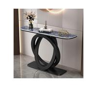SRDCAIM Console Meuble Console d'entrée Moderne, Table étroite pour Couloir, Tables d'appoint contemporaines pour Salon, Hall d'entrée ou Balcon(Black+Blue,150cm/59.1in)