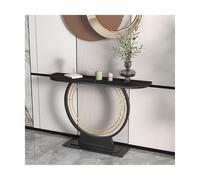 SRDCAIM Console Moderne, Table d'entrée, Table d'appoint pour canapé ou Couloir, Tables d'appoint contemporaines, pour Salon, Chambre à Coucher ou Bureau(Nero,80cm/31.5in)