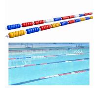 SRDCAIM Corde de sécurité pour Piscine avec flotteurs en Spirale | Corde de séparation pour piscine (délimitation de couloirs, signalisation de zones dangereuses)(W 3.5in/9cm,108.3ft/33m)