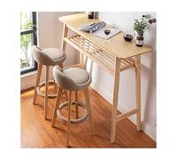 SRDCAIM Ensemble de Table de Bar 3 pièces, Table de Bar étroite et chaises pour Petits espaces, Table Haute pour Cuisine, Balcon, café
