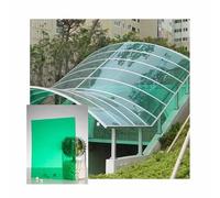 SRDCAIM Panneaux de toiture en Polycarbonate de 2 mm d'épaisseur, Transparents, pour serres extérieures, toitures de terrasses, cloisons, pergolas et auvents(Green,0.8x8m/2.62x26.24ft)