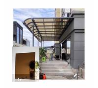 SRDCAIM Panneaux de toiture en Polycarbonate de 2 mm d'épaisseur, Transparents, pour serres extérieures, toitures de terrasses, cloisons, pergolas et auvents(Brown,0.8x3m/2.62x9.84ft)