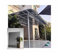 SRDCAIM Panneaux de toiture en Polycarbonate de 2 mm d'épaisseur, Transparents, pour serres extérieures, toitures de terrasses, cloisons, pergolas et auvents(Gray,0.8x8m/2.62x26.24ft)