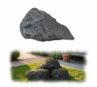 SRDCAIM Rocher paysager Artificiel, Pierre légère en matériau de synthèse | Avec texture naturelle réaliste pour jardin, aquarium, bassin et aménagement paysager extérieur(50x35x25cm)