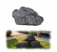 SRDCAIM Rocher paysager Artificiel, Pierre légère en matériau de synthèse | Avec texture naturelle réaliste pour jardin, aquarium, bassin et aménagement paysager extérieur(51x36x27cm)